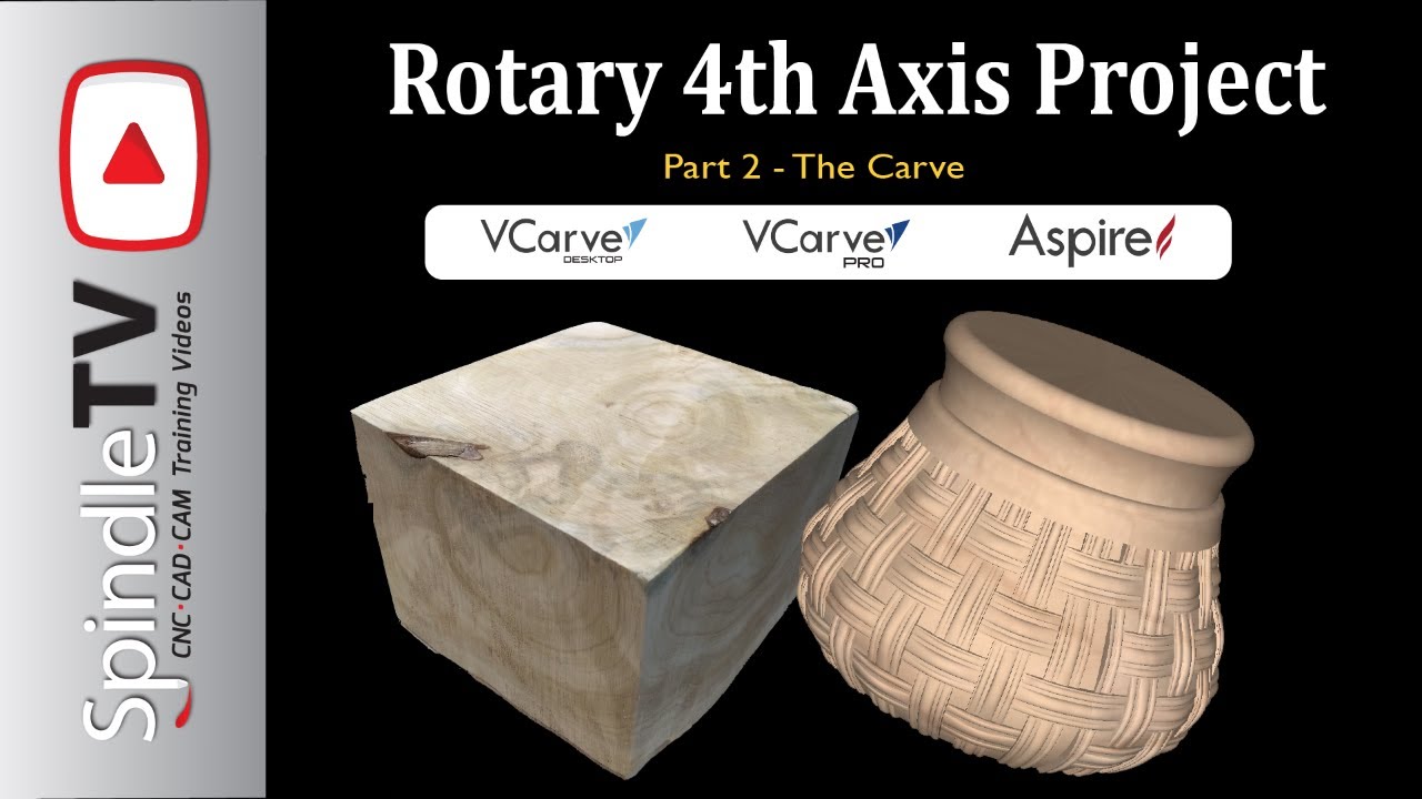 How to Design a Rotary Project - 4th Axis Rotary - Vectric Design Part 2