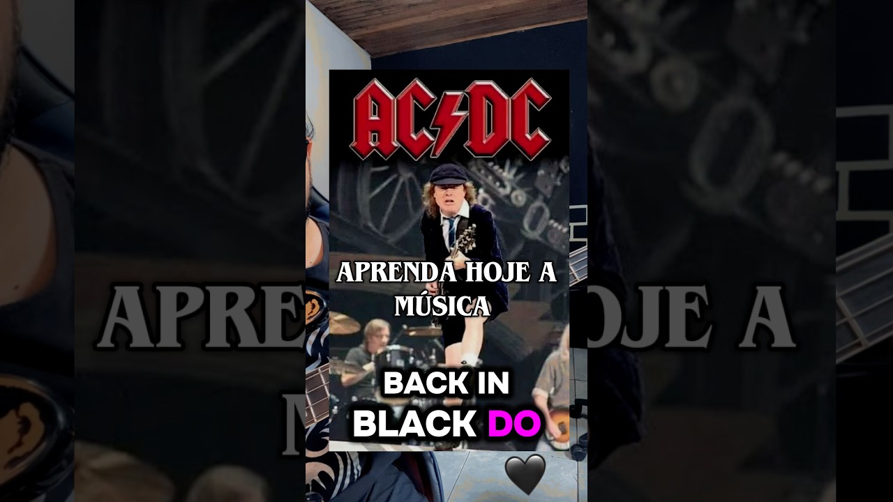 Aprenda o Riff da Música BACK IN BLACK DO AC/DC 