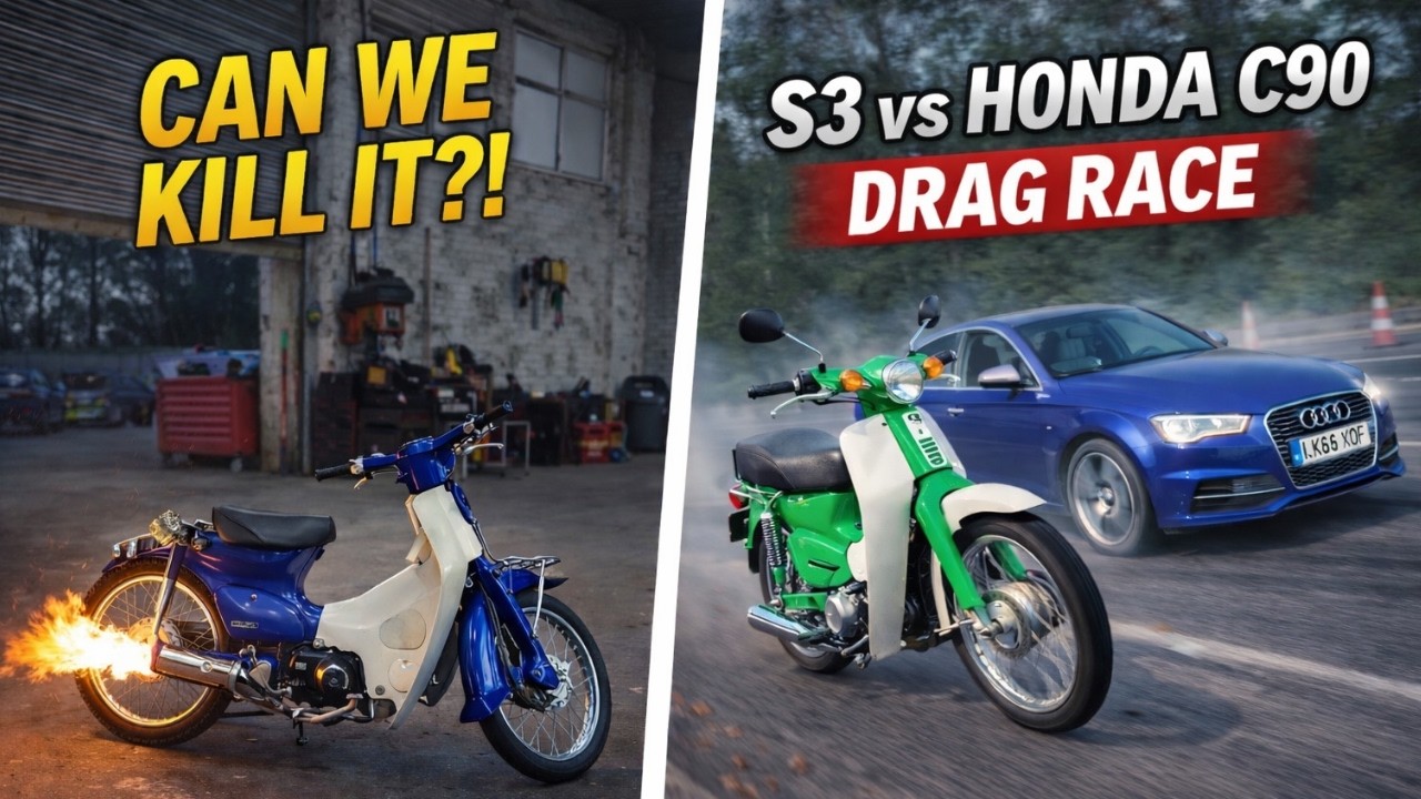 WE TRIED TO DESTROY A HONDA C50&hellip; IT STILL RUNS 💀