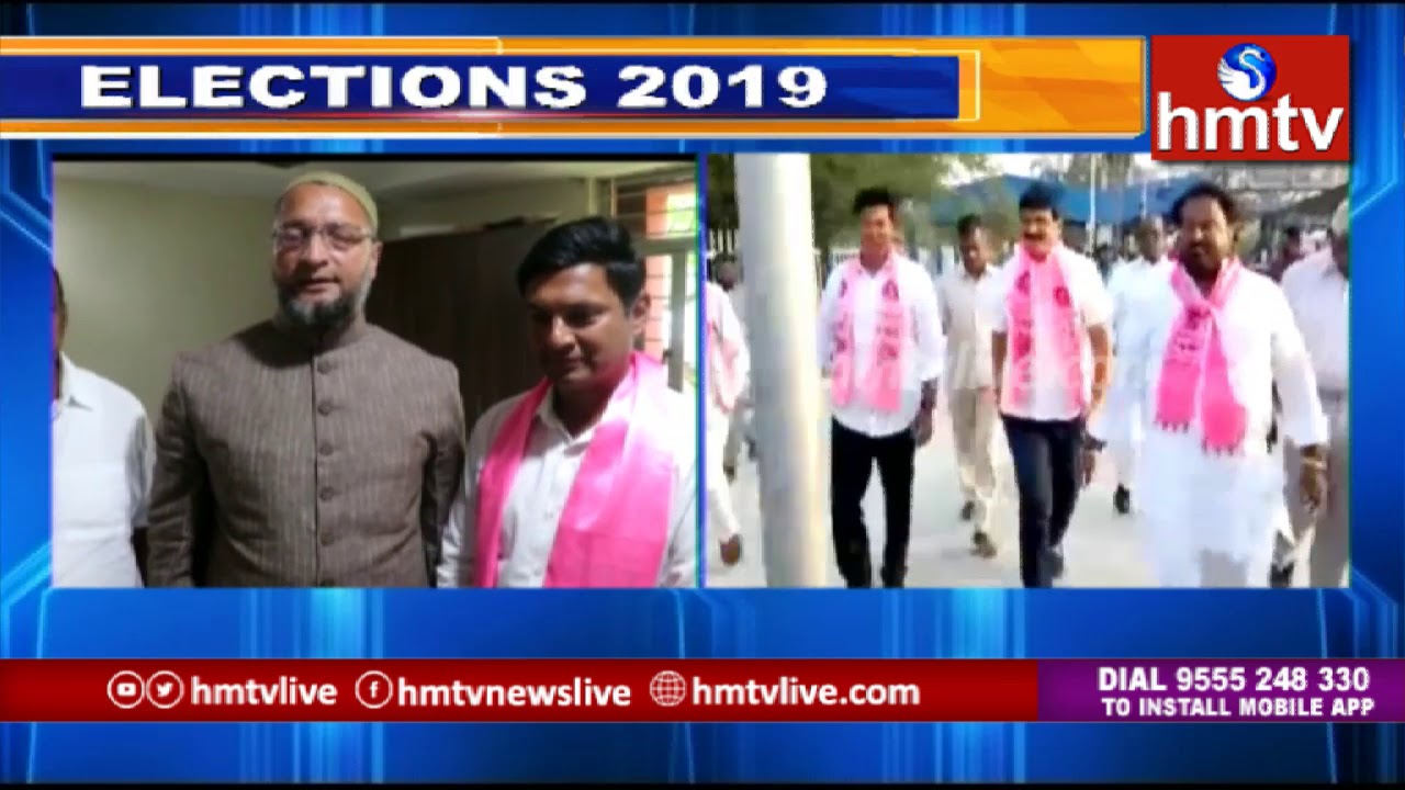 MIM Chief Asaduddin Owaisi Support Malkajgiri TRS MP Candidate Marri Rajasekhar Reddy | hmtv