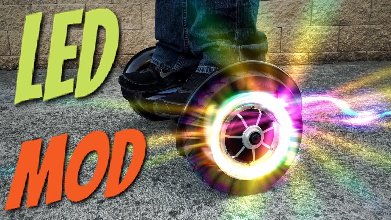 LED light MOD for 10" self balance scooters hoverboards OZROVERS mini Segways