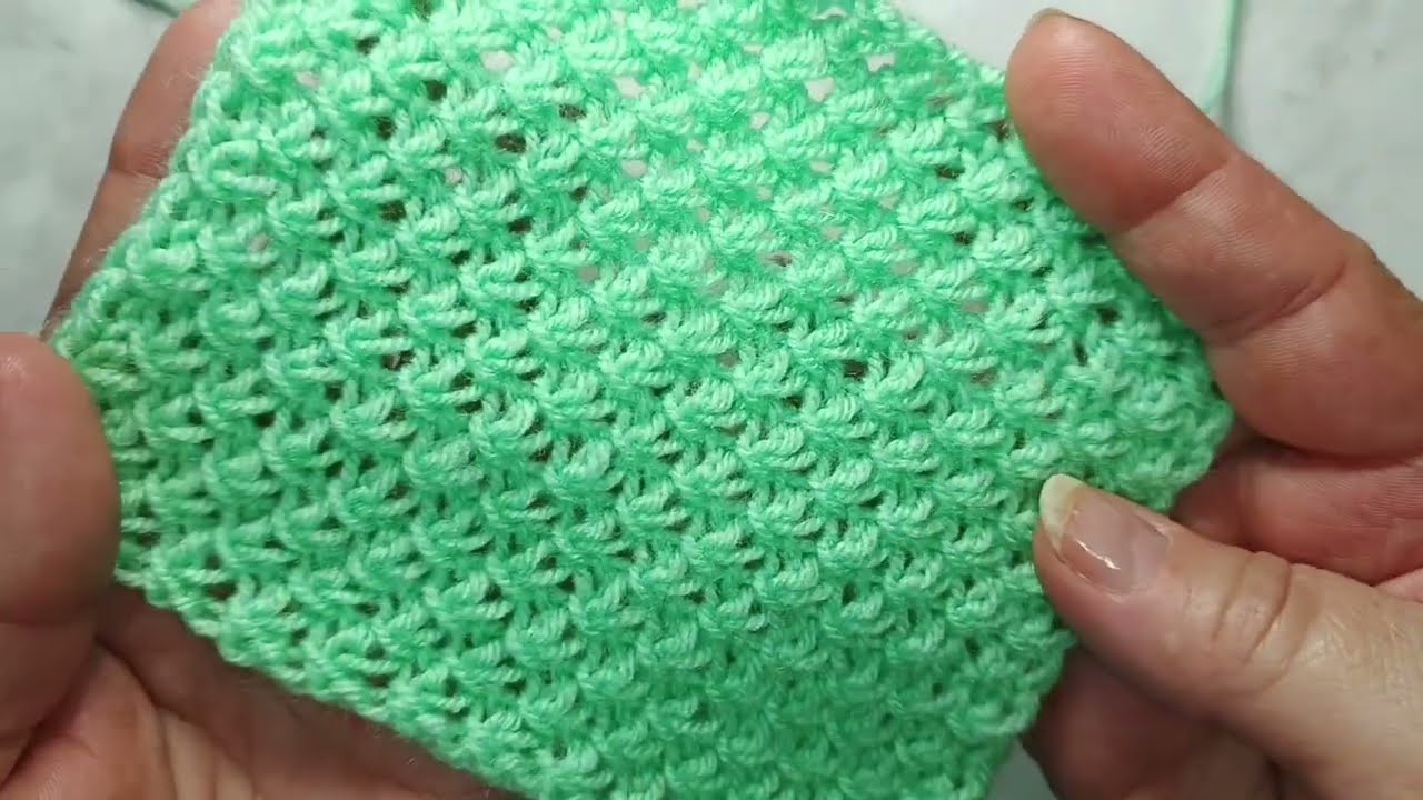A delicate textured knitting pattern for sweaters, cardigans, tops, hats, mittens, and other items