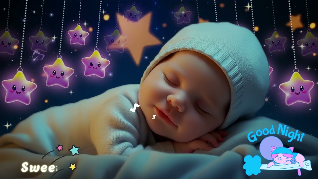 Instant Calm Baby Sleep in 3 Minutes 🍼 Baby Sleep Music 🎵 Mozart & Brahms Lullabies