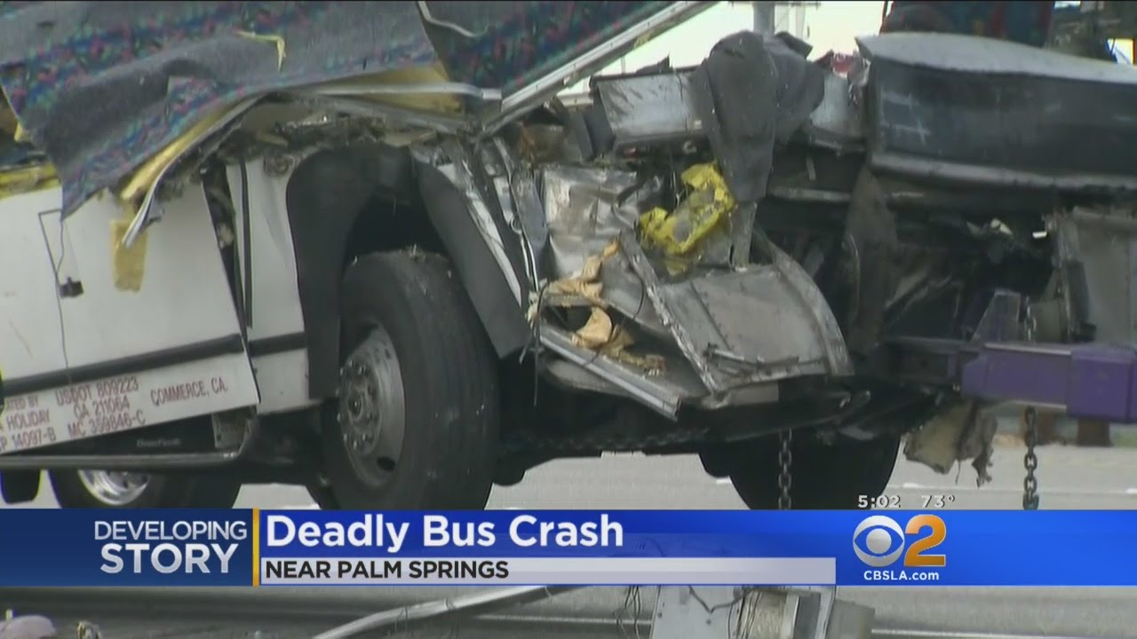 13 Dead, 31 Injured In Horrific Crash Between Tour Bus And Semi-Truck On 10 Freeway