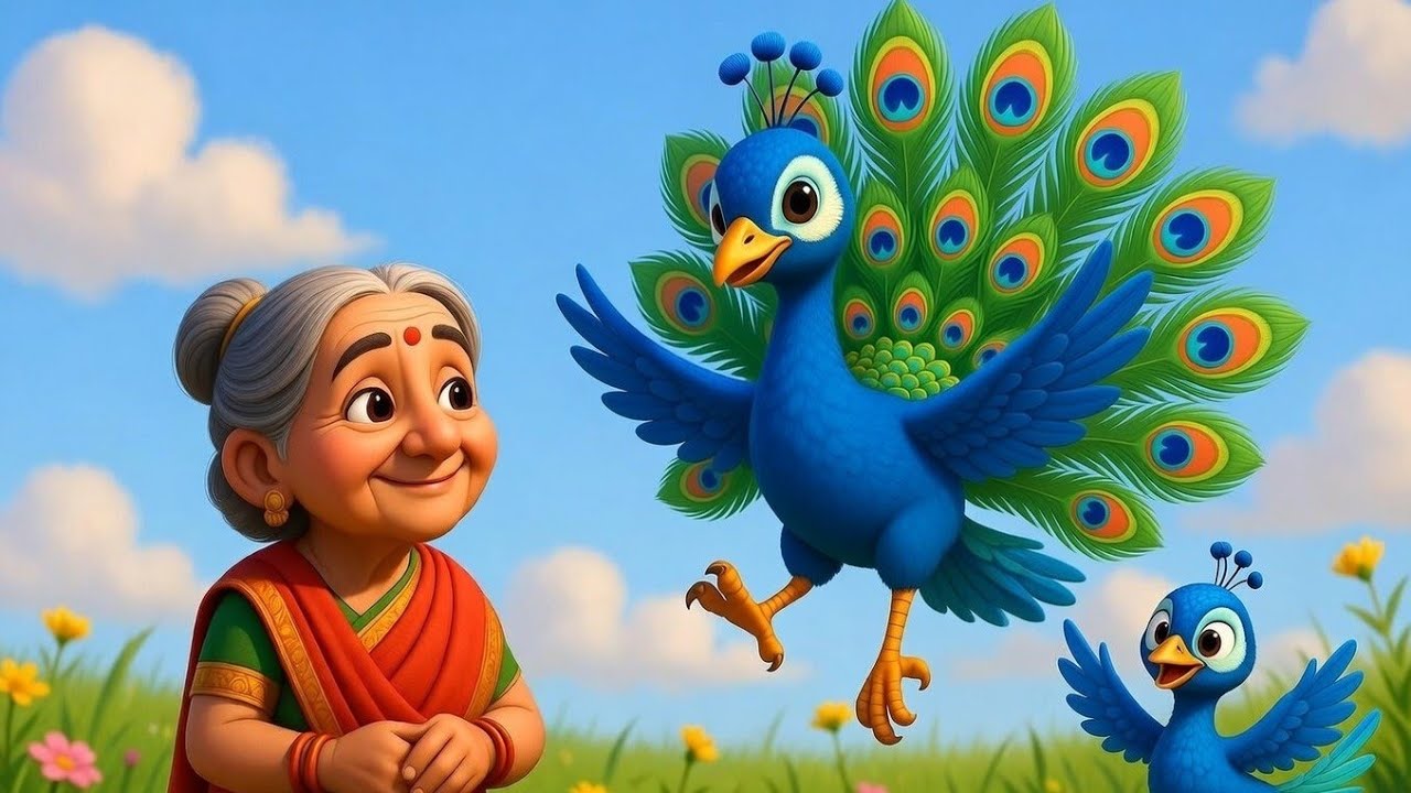 नानी तेरी मोरनी को मोर ले गए 🦚 | Hindi Rhymes for Kids | Fun Cartoon Song