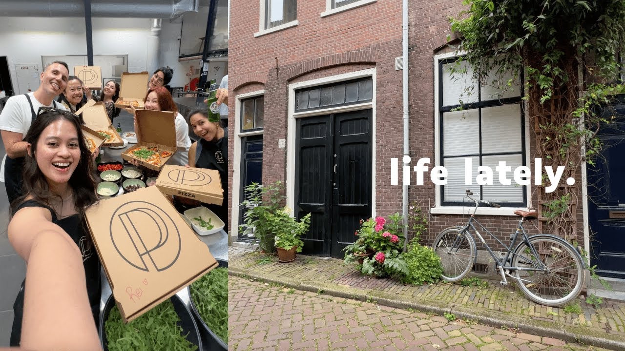 life lately 🍕🎨 | pizza baking workshop, day in Leiden, and paint and sip class