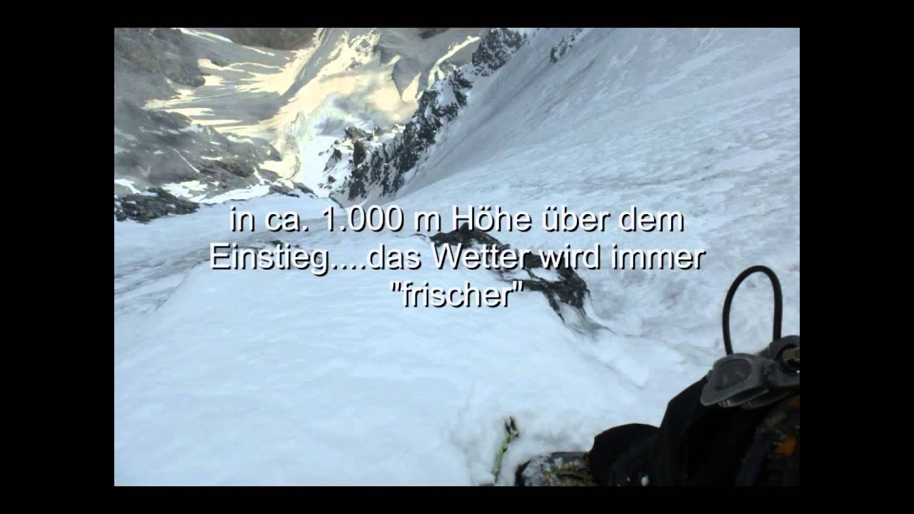 Ortler Nordwand, über Ertl-Rinne, free solo