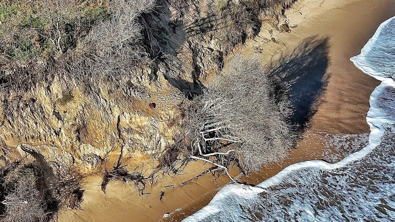 Storm Benjamin Destroys Hemsby Coastline | Norfolk Erosion Caught on 4K Drone