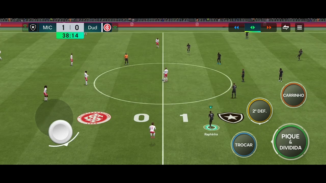 Botafogo vs internacional FC mobile de volta os gramados 