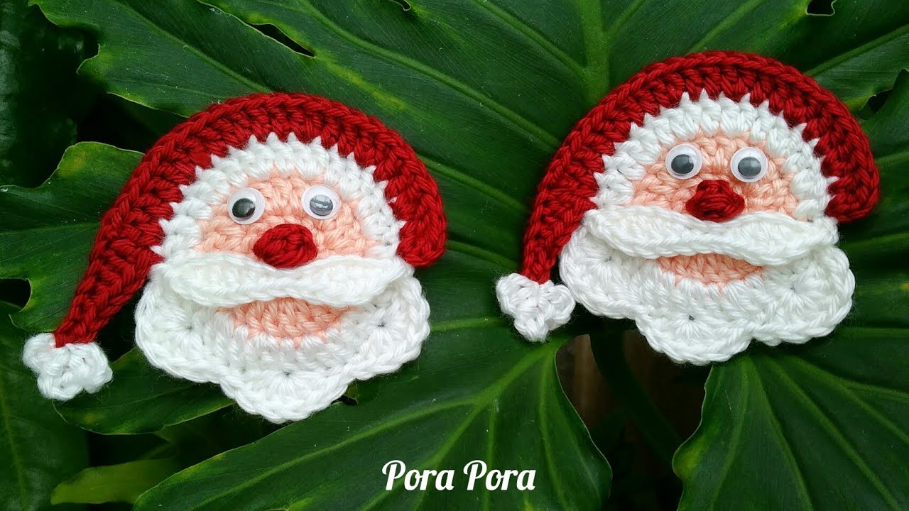 Crochet Santa Claus Christmas Ornament I Crochet Christmas Decorations
