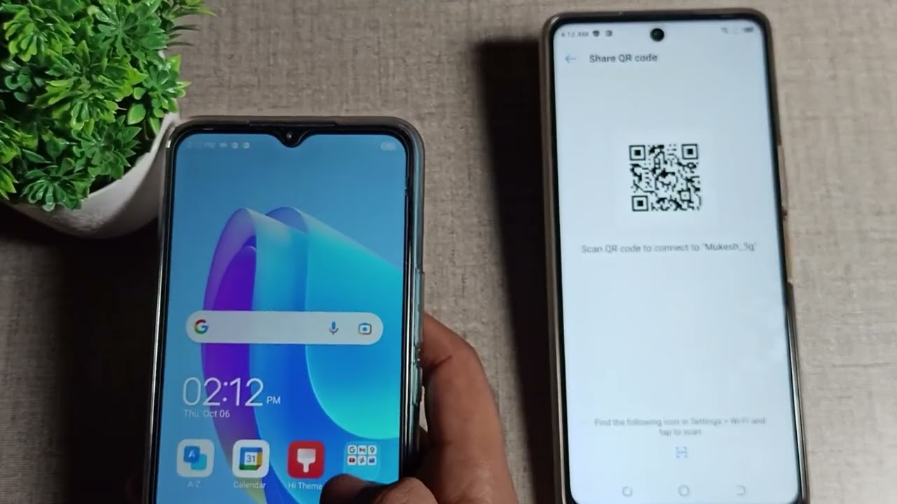 How to Share WiFi Network in Tecno camon 18 phone, Share WiFi Network with QR code