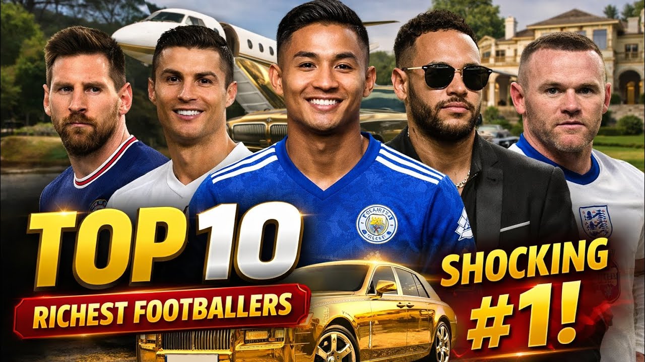 Top 10 Richest Footballers in the World |  #1 Will Shock You!😱