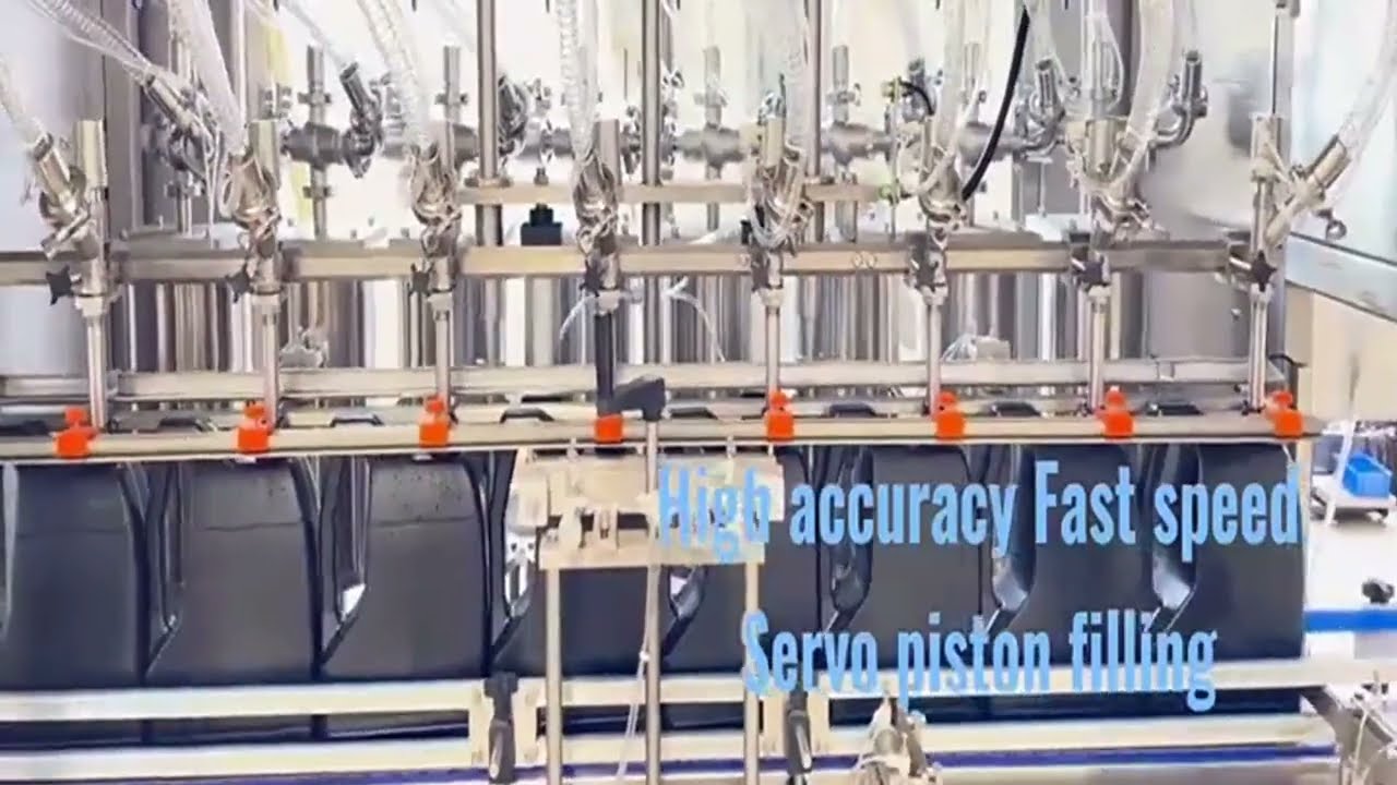 Engine oil filling capping machine linear type filler