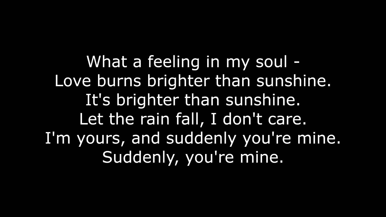 Aqualung - Brighter than sunshine (lyrics)