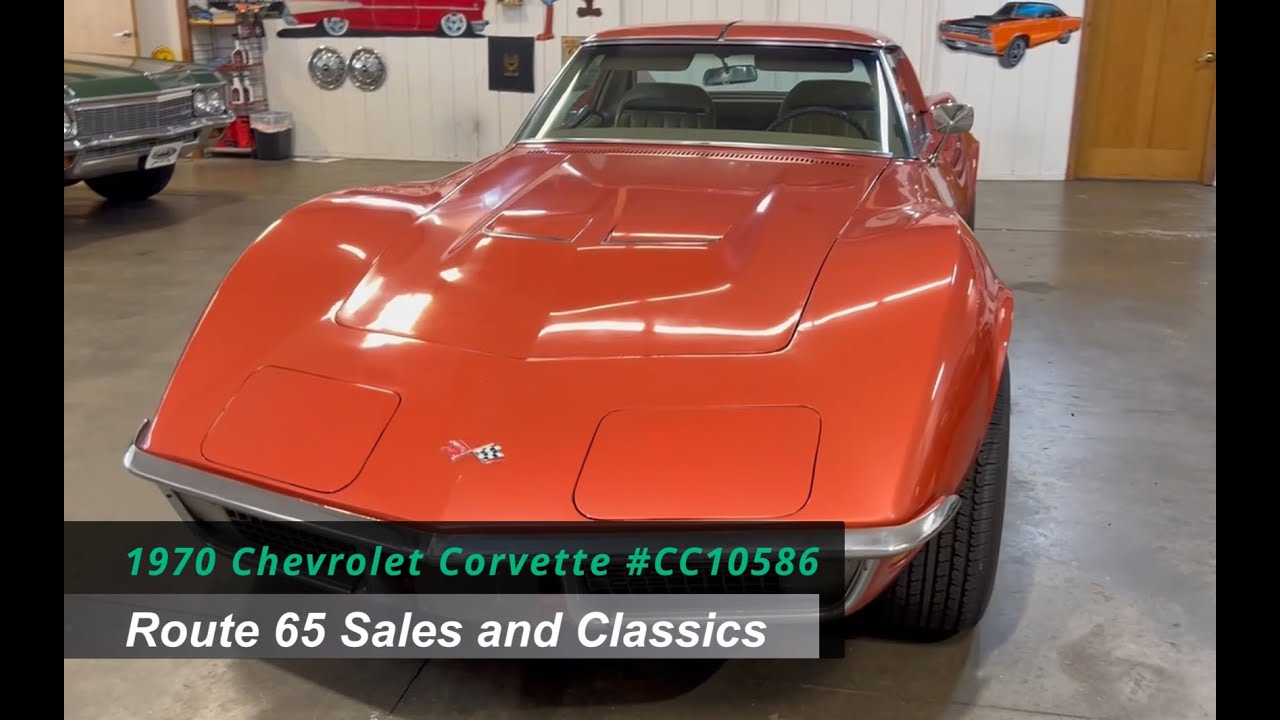 Chevrolet Corvette CC10586 1970 года выпуска продаётся | 34 990 долларов