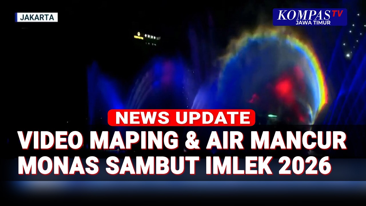Warga Terpesona Lihat Pertunjukan Video Mapping di Monas & Light Festival di Kota Tua