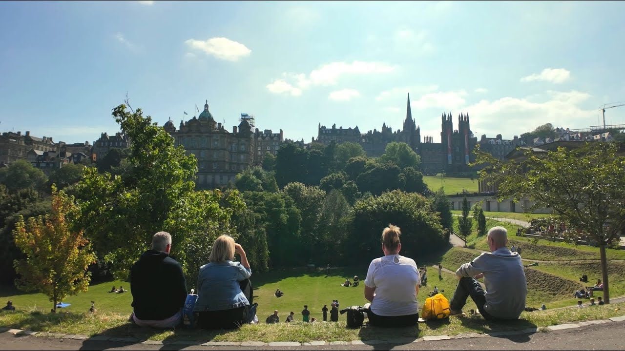 EDINBURGH, WALKING TOUR, STUNNING SCOTTISH CAPITAL CITY, TRAVEL GUIDE, SIGHTSEEING, 4K