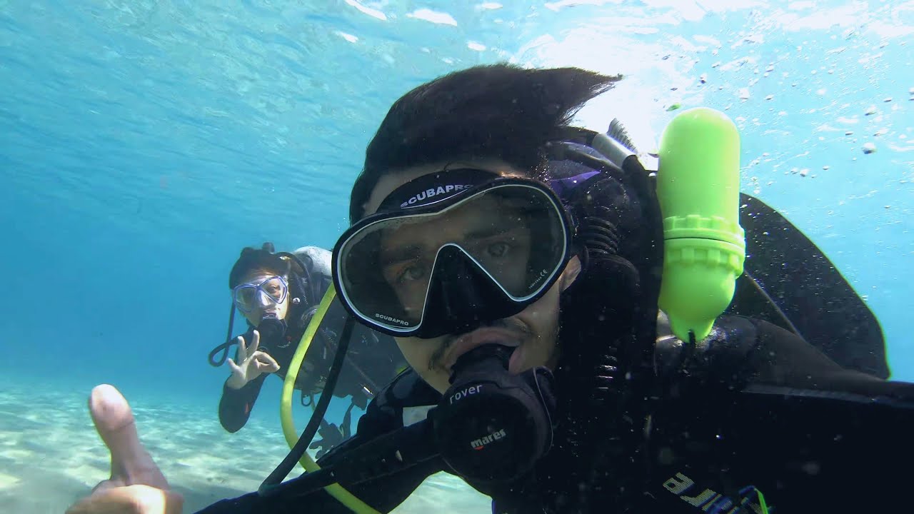 Fun dive in Mediterranean Sea / צלילה בים התיכון , מכמורת