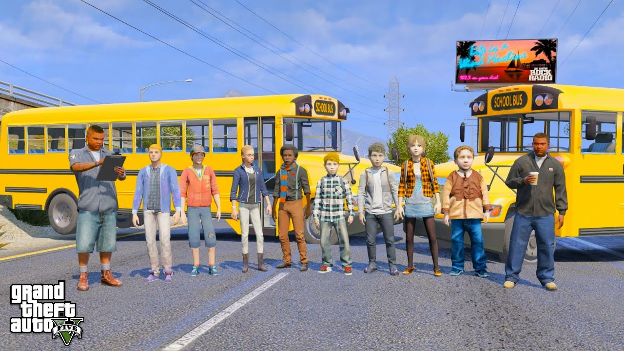 GTA 5 REAL LIFE TEEN MOD #35 EPIC SCHOOL ROAD TRIP!
