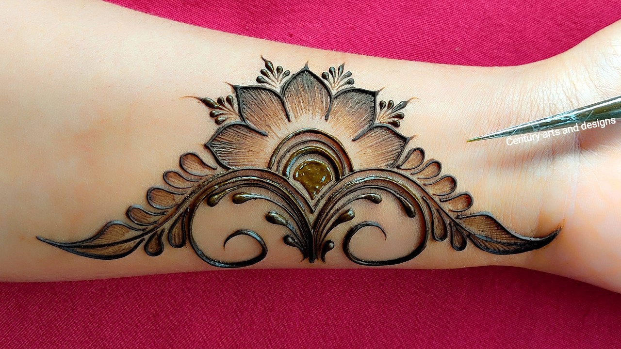 Very beautiful front hand mehndi | easy mehndi design | simple mehndi | mehndi ka design | mehndi
