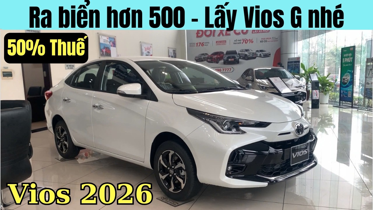 ✅Toyota Vios 2026 Chốt giảm thêm 30Tr | Chi tiết Lăn Bánh Vios Tháng 3 mới nhất
