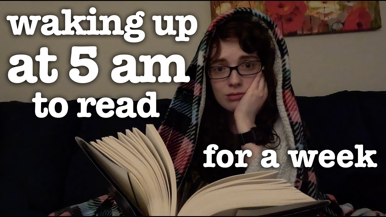 waking up at 5 am to read for a week | reading vlog