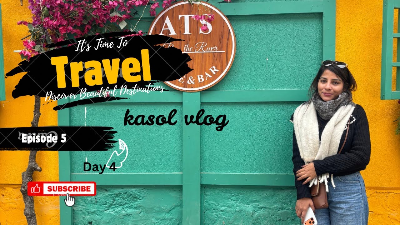 Safar khoobsurat hai manzil se bhi | went to ats cafe in kasol #vlog #travel  #himachal #trending 