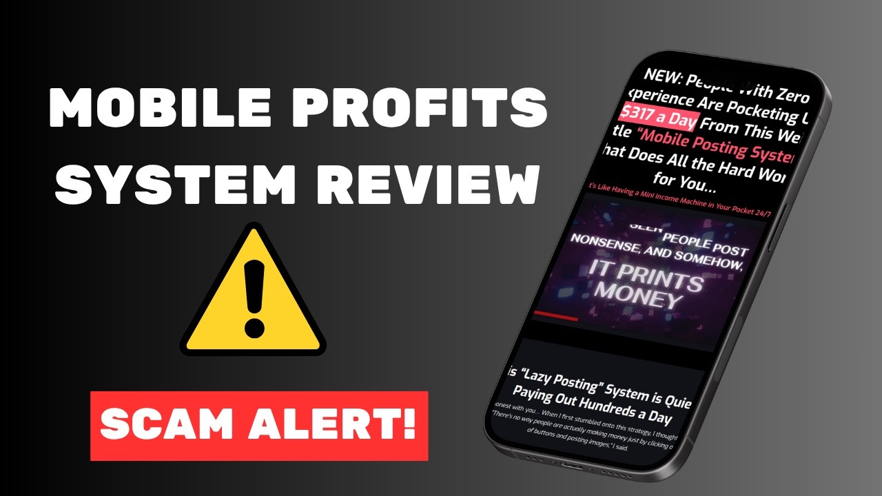 Mobile Profits Review &ndash; Is Mobile Profits System Legit or Just Another  Scam?