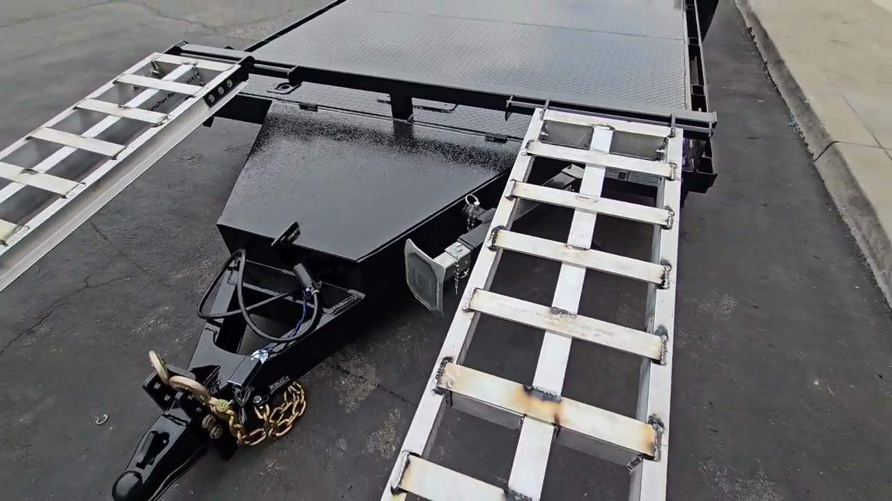 Car Trailer with aluminum ramps