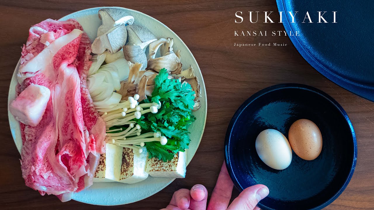 SUKIYAKI - KANSAI STYLE / 関西風すき焼き - Japanese food [ASMR COOKING SOUND]