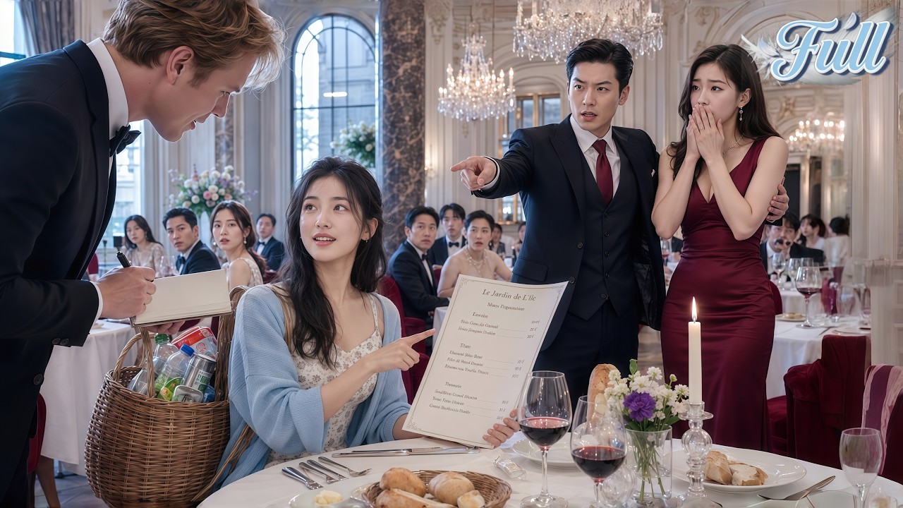 BF & Mistress Mock Country Wife at Luxury French Restaurant&mdash;but She's a 9-Language Heiress!Too Late!