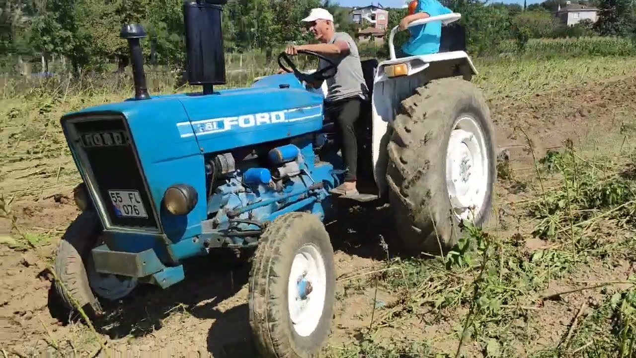FORD UÇUYOR -FORD 3610 CİFT- TRAKTORLE ÇİFT SÜRÜMÜ- 3LÜ PULLUKLA ÇİFT