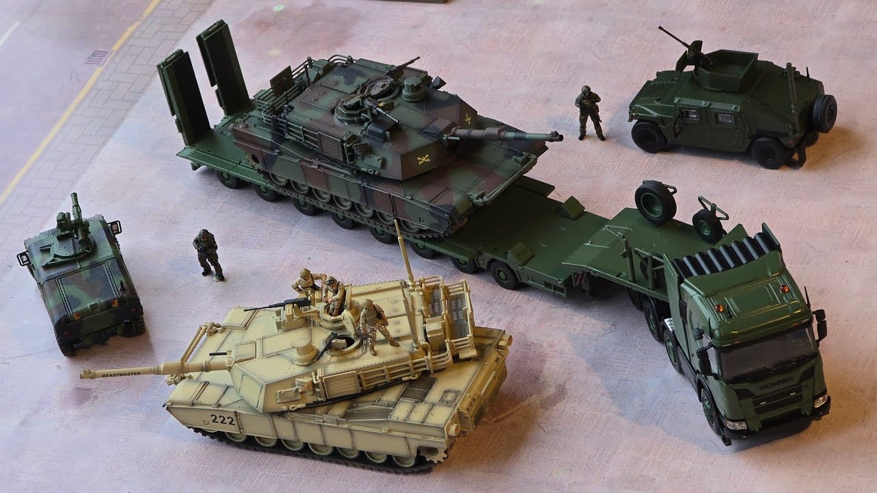 Первый взгляд! Танк Abrams из Panzerkampf в масштабе 1/64! Сравните с другими танками в масштабе ...