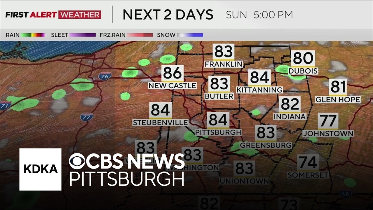KDKA-TV Weekend Forecast (7/11)