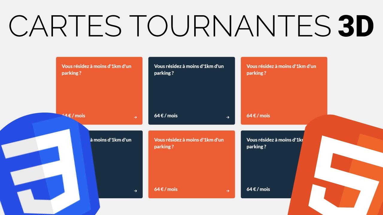 Coder des cartes tournantes 3D en CSS