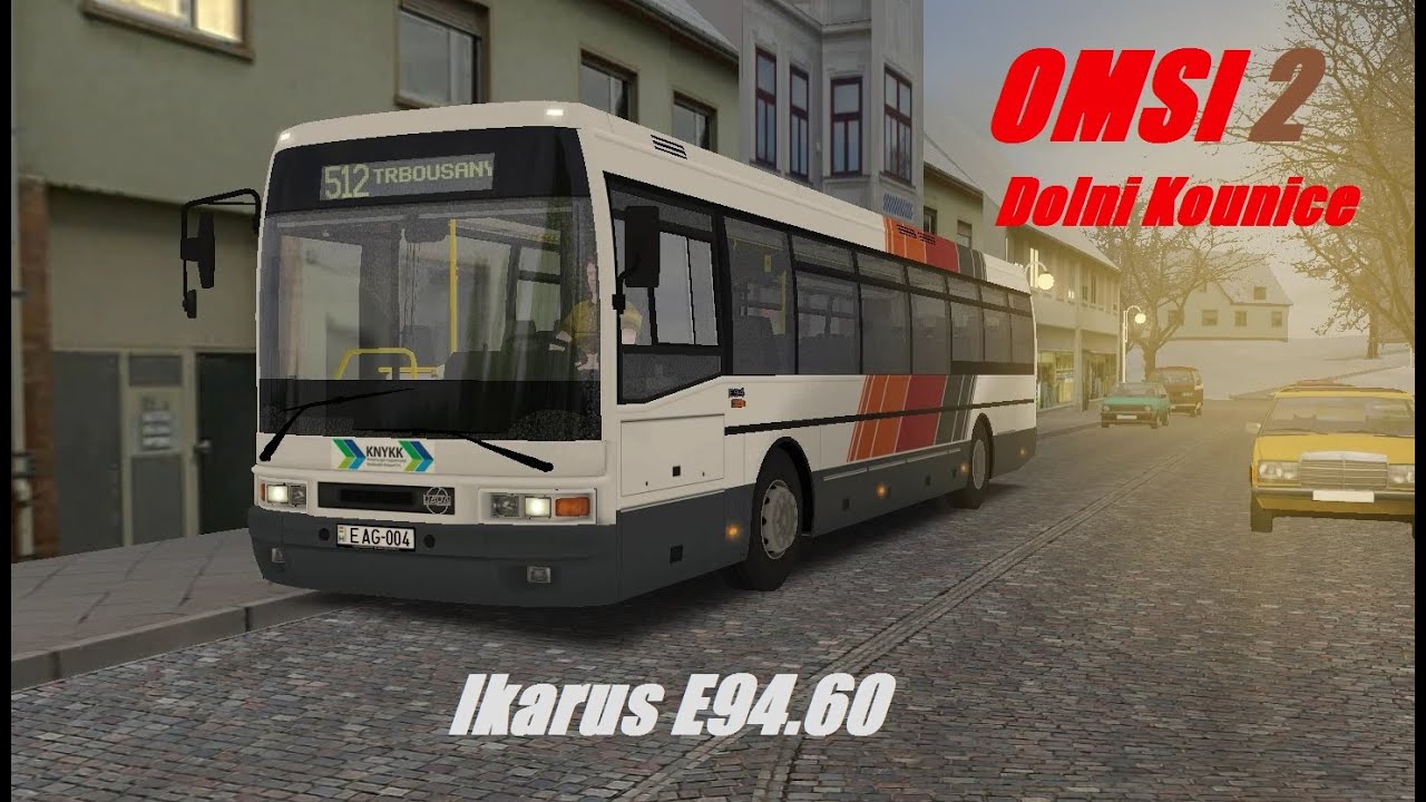OMSI 2. Ikarus EAG E94.60. Map Dolni Kounice, Line 512