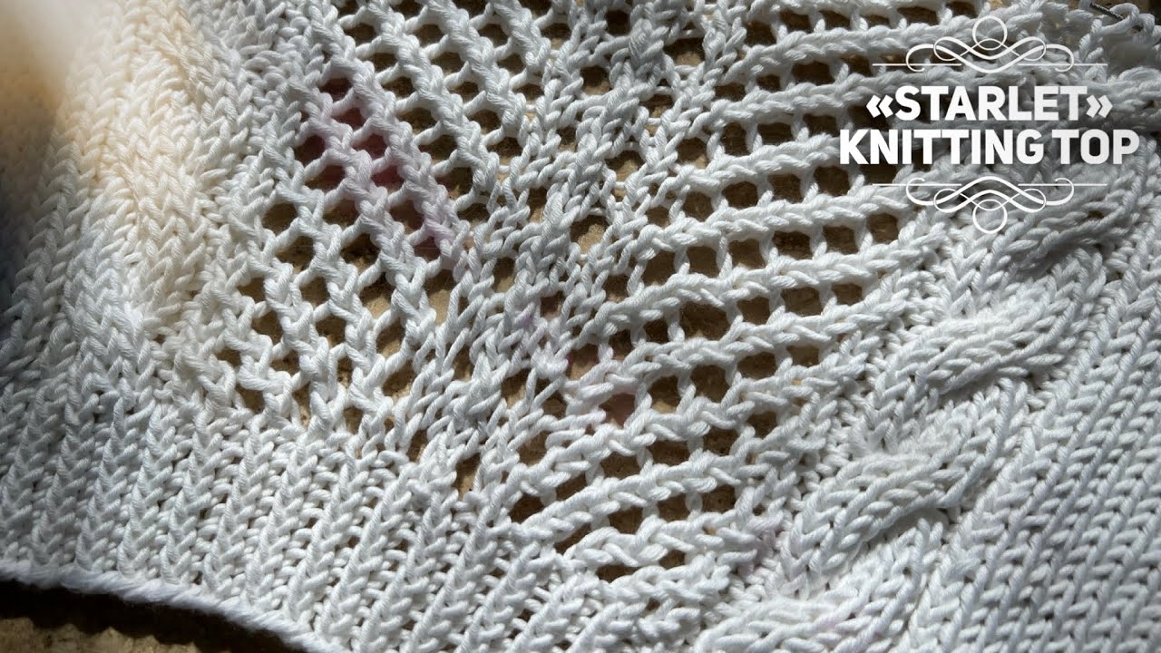 Летний шик: ТОП спицами «Восходящая звезда»! 💫  Chic crochet summer top