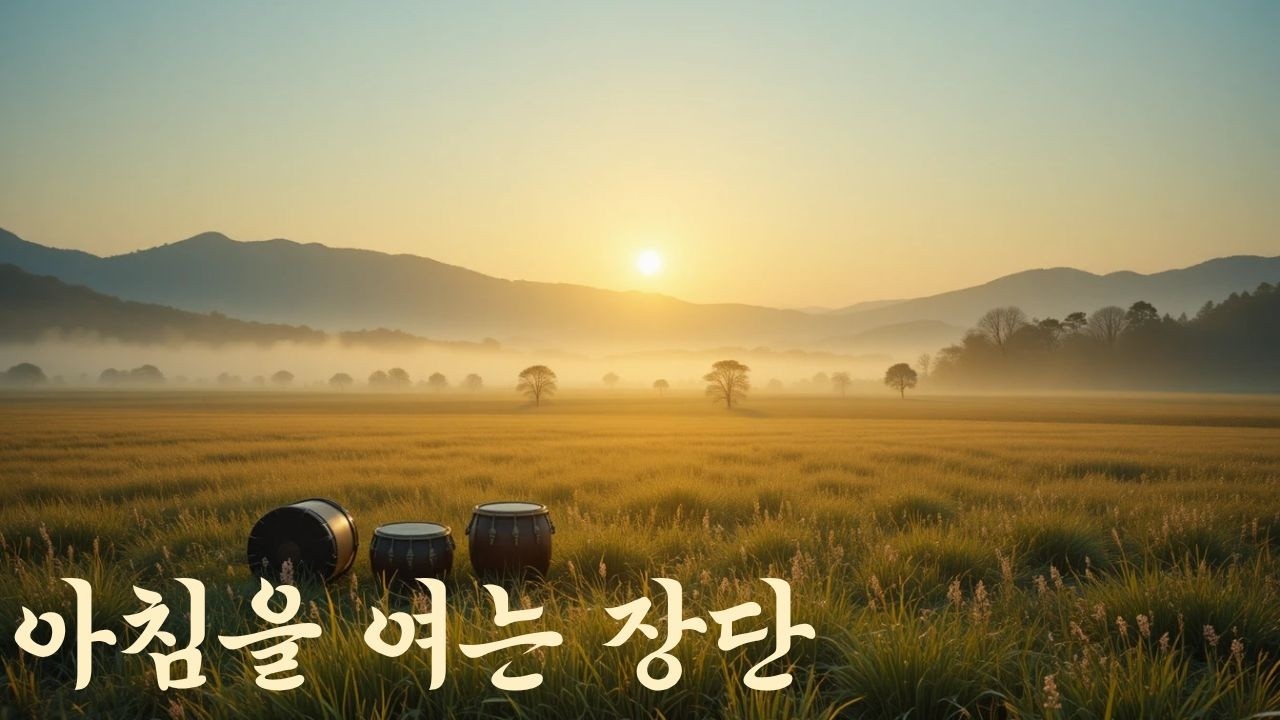 아침을 여는 장단 | 북과 장구가 깨우는 들판의 아침