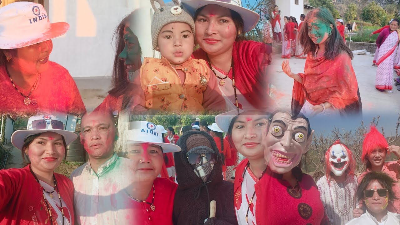 Hmare gaon ki tisri holi🫟😊@Roshanivlogs-i6g 