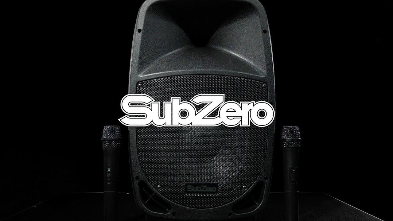 SubZero SZPA-P12 Portable PA with Bluetooth + Wireless Mics | Gear4music demo
