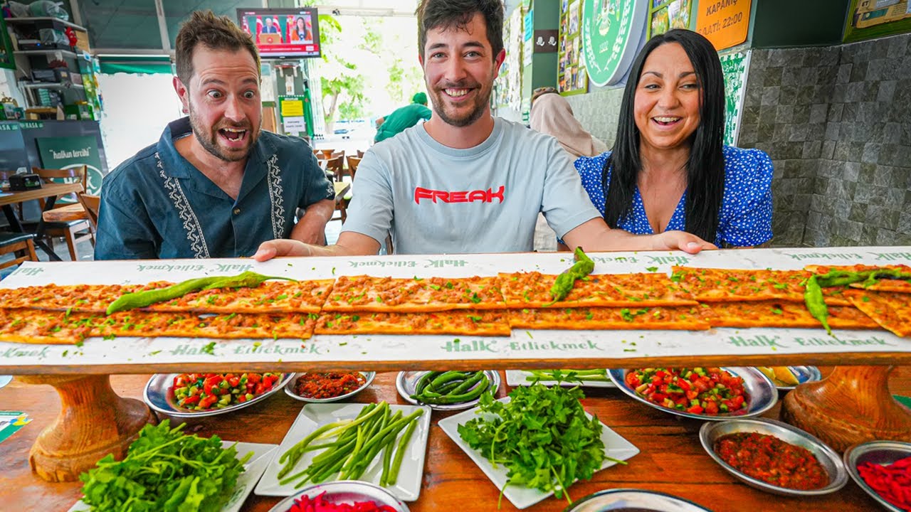 My Family Tries Turkish Street Food 🇹🇷 Konya 