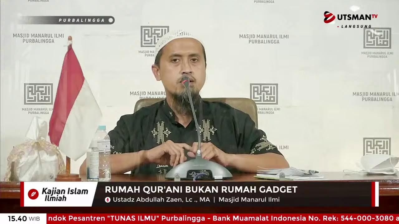 LIVE  Rumah Qur'ani Bukan Rumah Gadget - Ustadz Abdullah Zaen, Lc., MA.