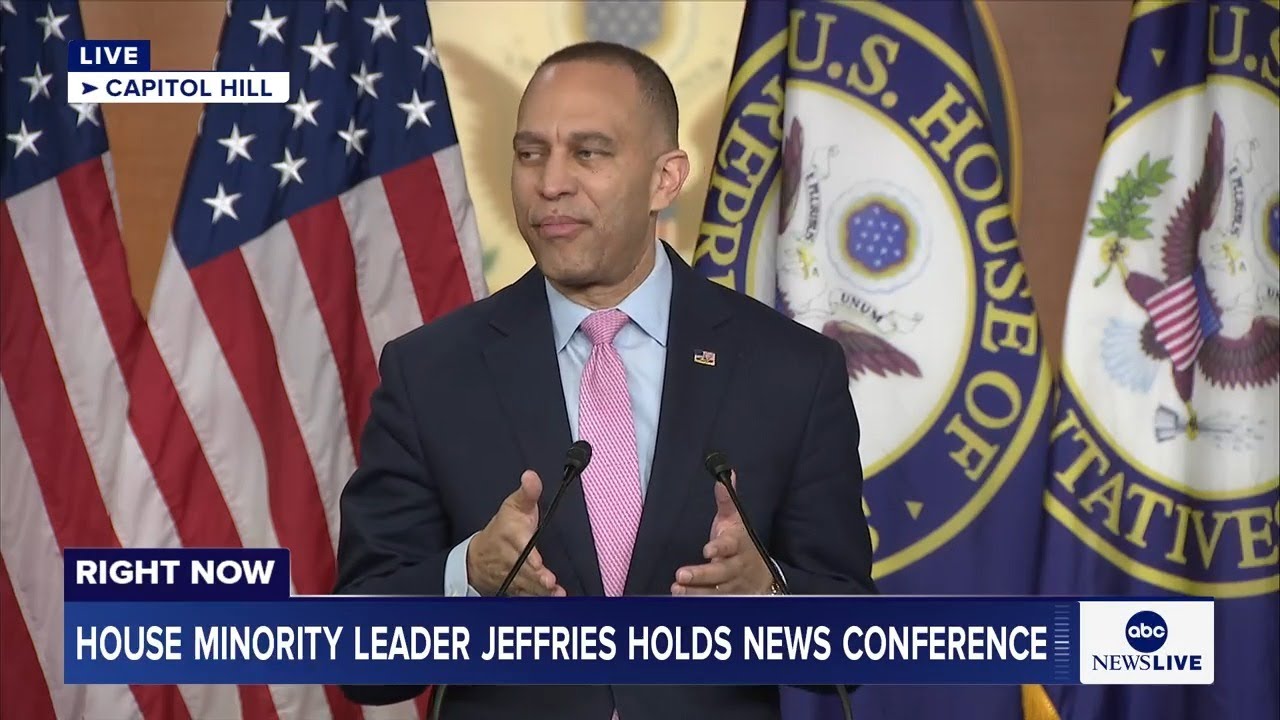 LIVE: House Minority Leader Jeffries holds news conference