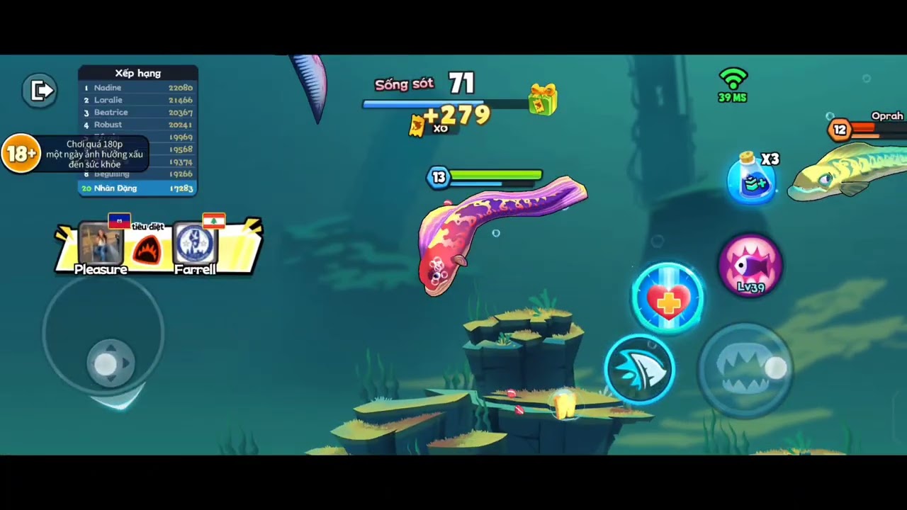 Cá ăn cá Fish Eat Fish: Full kỹ năng rồi ae ơi, nay chuyển qua đi đối chiến nha