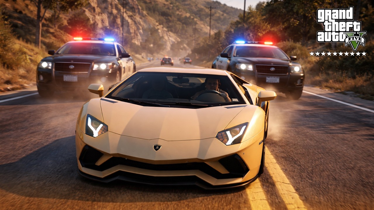 Stealing The Most Expensive Golden Lamborghini | GTA V