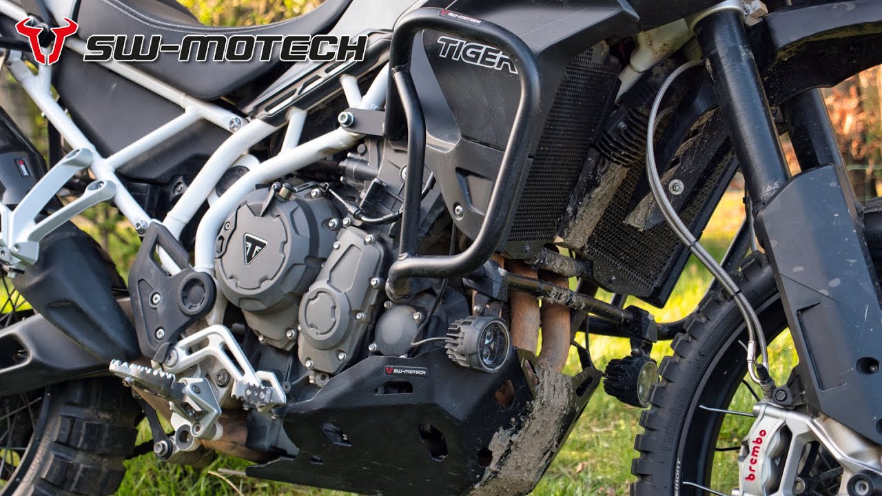 Test des crashbars et sabot moteur SW Motech pour Triumph Tiger 900 Rally et GT : protections badass