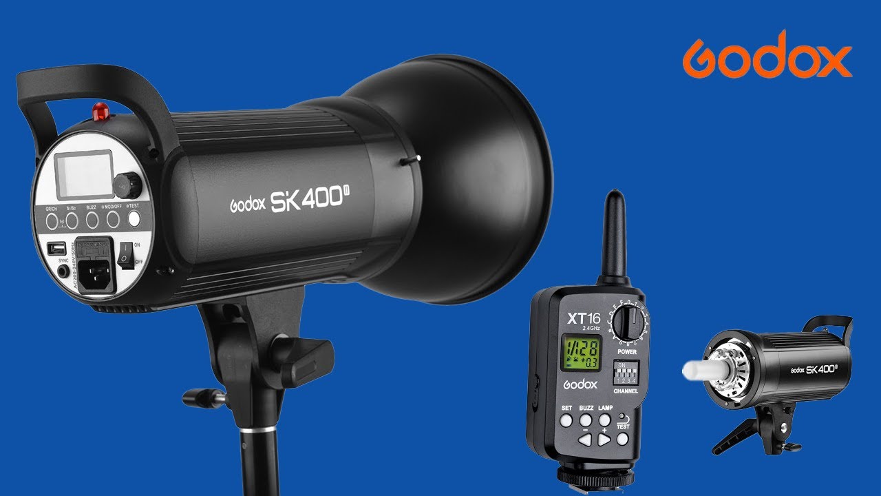فلاشات SK400 جودكس  😰 طريقة ربطها مع الكاميرا godox sk400 ii 🤗