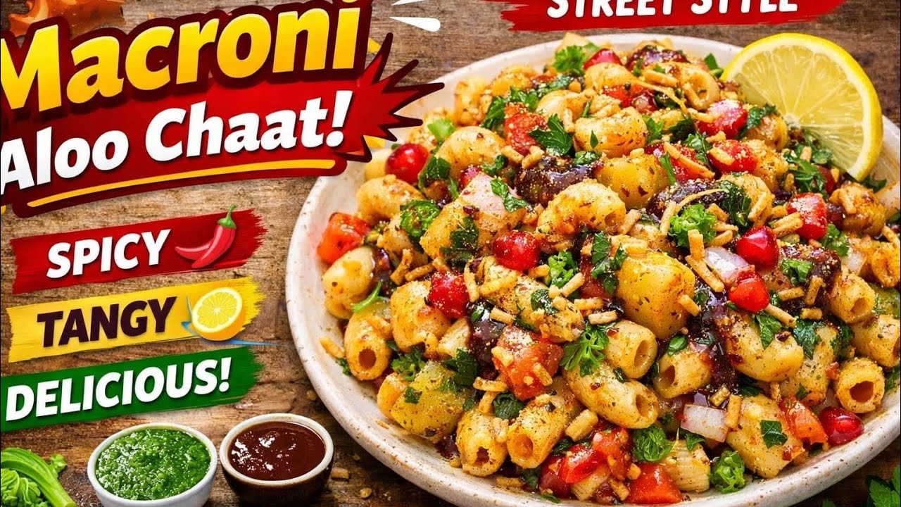 Macroni Aloo Chaat Recipe | Easy & Tasty Street Style Chaat /Ramadan Special Recipe/Potato Dahi 
