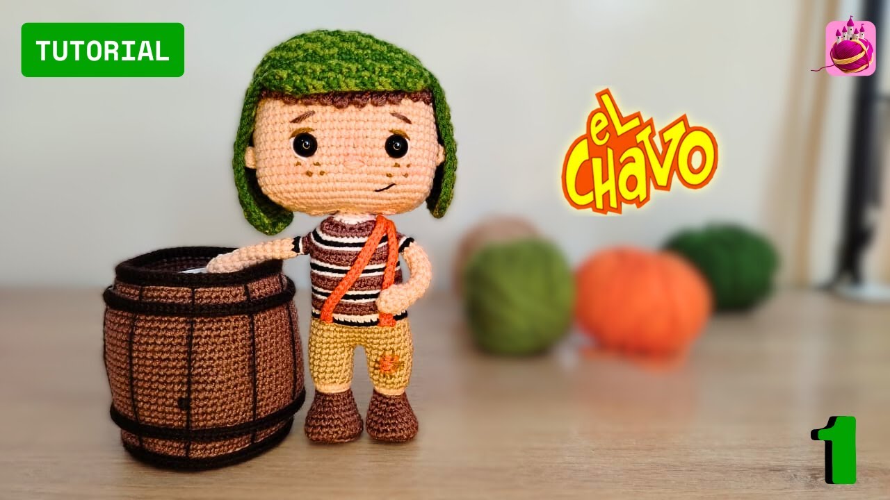 El Chavo del 8 a crochet 🎩🌽 | Amigurumi paso a paso 💖 Parte 1 | Amigurumis Castillo