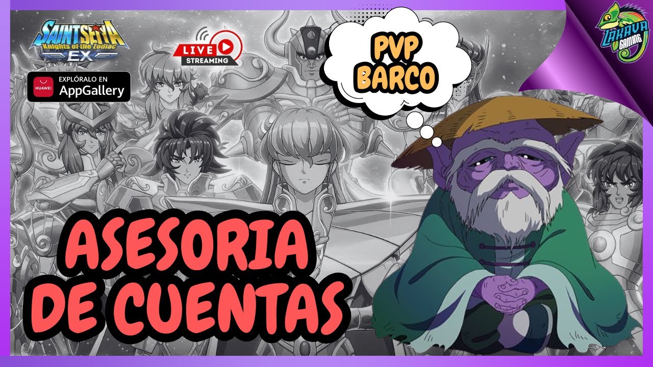 ⭕️En Vivo⭕️Asesoria de Cuentas + Evento Barco Altamar F2P  Saint Seiya EX